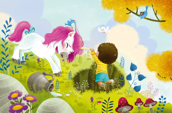 La licorne et l'enfant perdu -  Editions Hemma