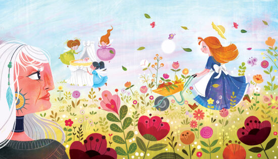 La belle au beau jardin - Editions Hemma