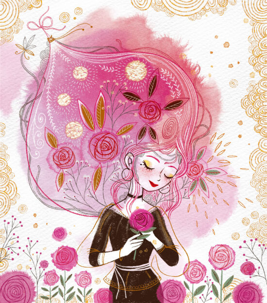 Roses in the hair