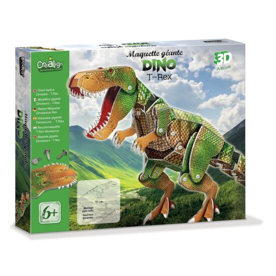 Dino à construire - Travail de mapping - Créalign