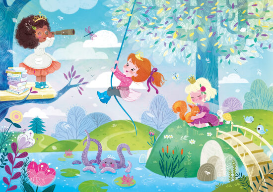 Princesses modernes - Puzzle Michèle Wilson